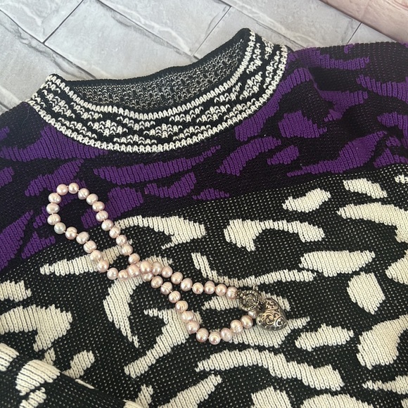Vintage knit crew neck sweater - Picture 6 of 8